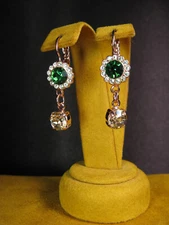 MARIANA JEWELRY EARRINGS SWAROVSKI CRYSTALS GREEN MULTI RG PL Gift Christmas