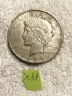 1934 D LIBERTY PEACE SILVER DOLLAR FINE CONDITION LOT #X31