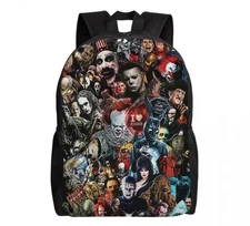 Horror Film Character Backpack Bookbag Halloween Scary Unisex New
