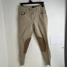 HKM Equestrian Horse Riding Pants Breeches Size 24 **Has Wear**