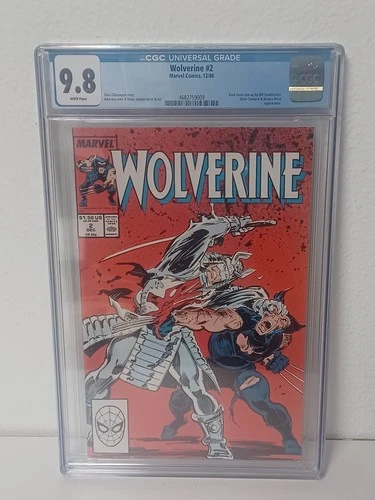 WOLVERINE #2 (Marvel Comics, 1988) CGC Graded 9.8 ~ SILVER SAMURAI ~ White Pages