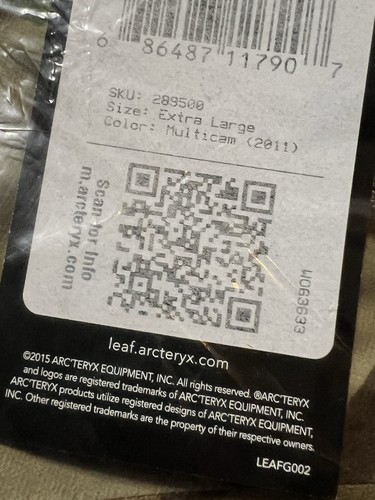 Arcteryx Leaf Alpha Jacket LT Gen2 + Alpha Pants LT Gen2 BNWT RARE UKSF SAS SBS - Bild 11 von 13