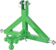 3-Point Quick Hitch for Category 1 Tractor 2" Trailer Receiver Ball Hitch Combo