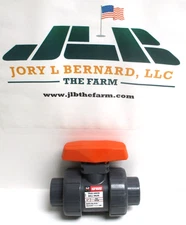 HAYWARD ,  1" BALL VALVE , PVC , VITON , SLIP-ON , 5-1/2" END to END, SURPLUS