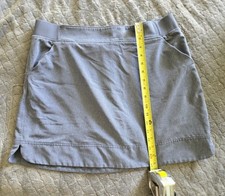 Activewear Skort Women's Size Large Heather Blue Grey, Pockets 32 Degrees Cool
