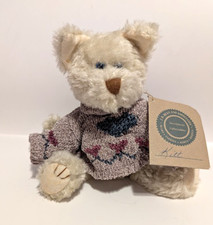 Vintage Boyd's Bears Cat Plush Kitt Purrsley Jointed Stuffed Animal with Tag 9"