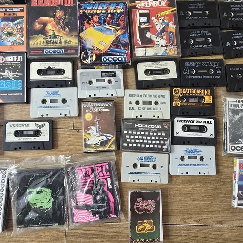JOB LOT X 65 VINTAGE SINCLAIR SPECTRUM COMPUTER GAMES CASSETTE TAPES - Afbeelding 5 van 6