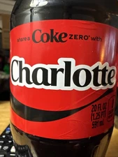 Share A Coke with   Charlotte  2025 Personalized Gift Coca Cola Bottle 20oz Zero