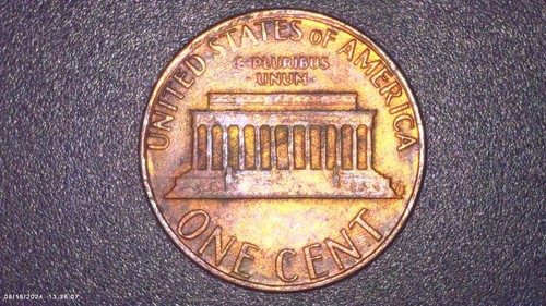 1982 penny, no mint, obverse ridge ring - Picture 5 of 5