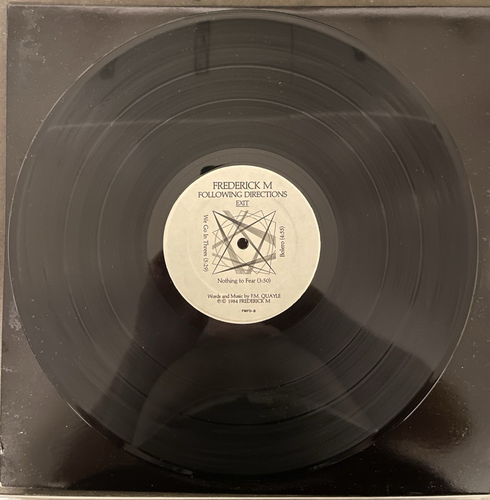 Frederick M- Following Directions Vinyl LP + Photo (Oak Springs) (1984)- New - Picture 4 of 6