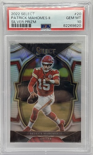 Patrick Mahomes II 2022 Select Silver Prizm #20 PSA 10📈