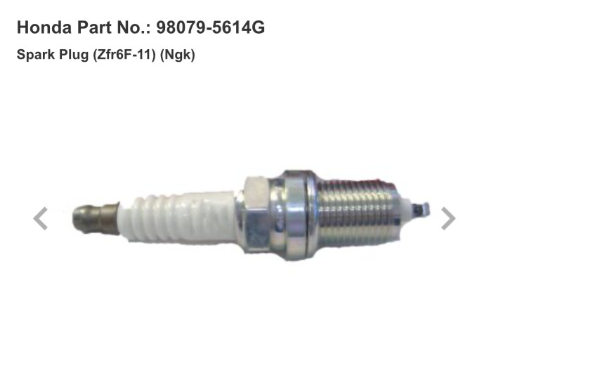 1 BNIB OEM 90-01 Honda / NGK Spark Plug 98079-5614G / ZFR6F-11