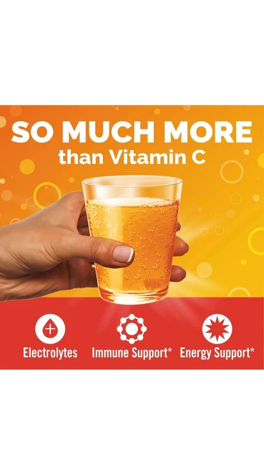 Emergen-C 1000 mg Vitamina C Polvo para Apoyo Inmunológico Diario Vitamina Libre de Cafeína Foto 2 de 3