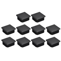 10 StüCk 32X32Mm (1,25 Zoll) Kunststoffrohrstopfen Quadratische Pfostenkappen