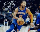 JALEN BRUNSON - NEW YORK KNICKS - SILVER Autographed 8x10 Photo w/COA