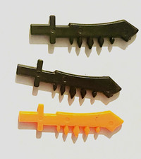 Vintage TMNT Shogun Leo Swords Black Variant Rare Accessory Weapon Lot Playmates