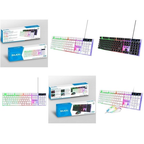 USB Keyboard Ergonomic Floating Keys With Seven Color Lights Brand New - Photo 10/14