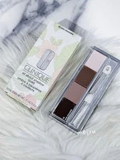 06 Pink Chocolate,Clinique All About Shadow Eyeshadow Quad, Full Size .11oz, NIB