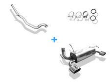 Duplex Racinganlage ab Kat Peugeot 206 RC je 135x80mm flachoval Duplex Racinganlage ab Kat Peugeot 206 RC je 135x80mm flachoval