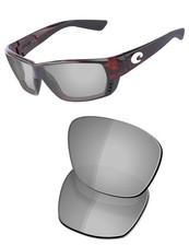 OSharp Replacement Lenses for Costa Del Chrome Silver Mirrored - Hd Polarized