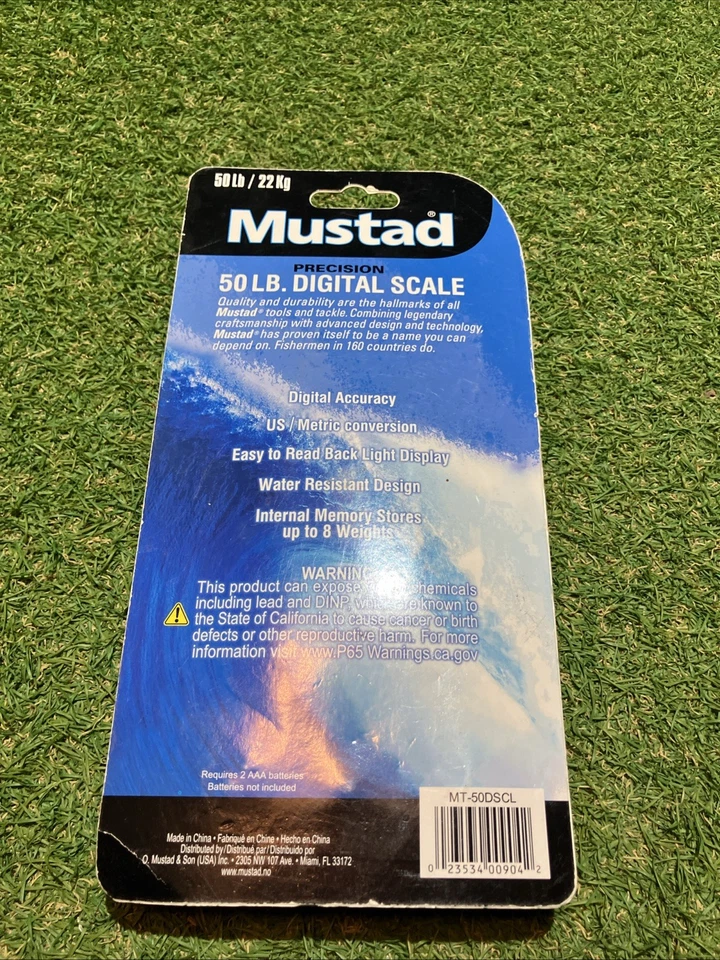 MUSTAD PRECISION 50LB / 22KG WATERPROOF DIGITAL FISH SCALE MT-50DSCL - Image 2 of 4