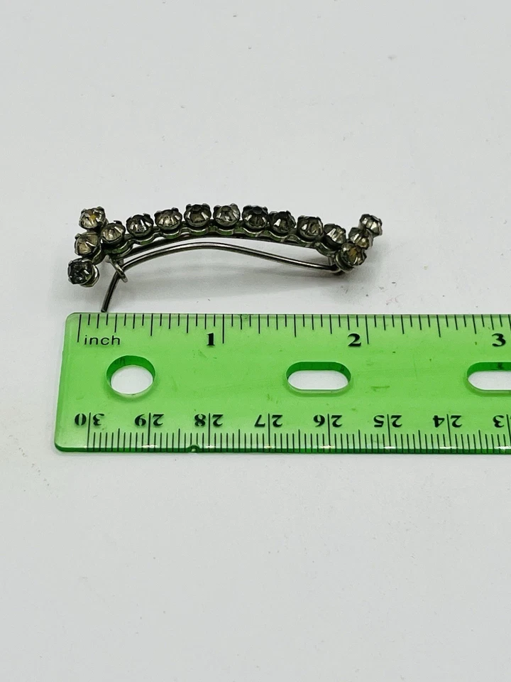 Vintage Rhinestone Barrette Wedding Formal Prom Up Do Hair Accessories - Image 3 of 3