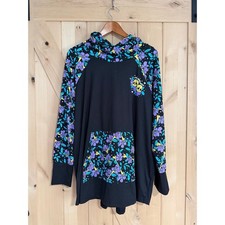 LulaRoe NWT Halloween Skull Amber Lightweight Hoodie Size 3X 26-28