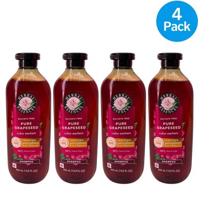 Herbal Essences Sulfate Free Pure Grapeseed Shampoo Color Nurture 13.5 oz 4 Pack