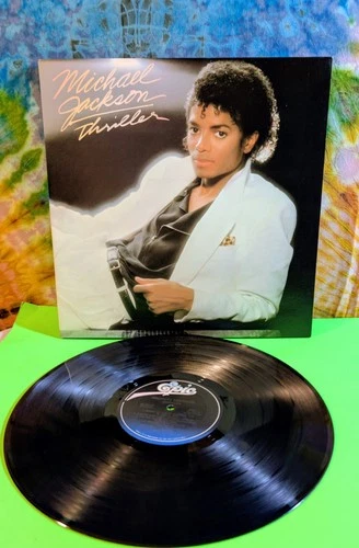 Michael Jackson Thriller 1982 1st VG+/VG+  vinyl LP record album not cd cassette