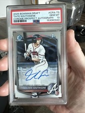 2025 BOWMAN DRAFT #CPA-TS TATE SOUTHISENE CHROME PROSPECT AUTOGRAPH PSA 10
