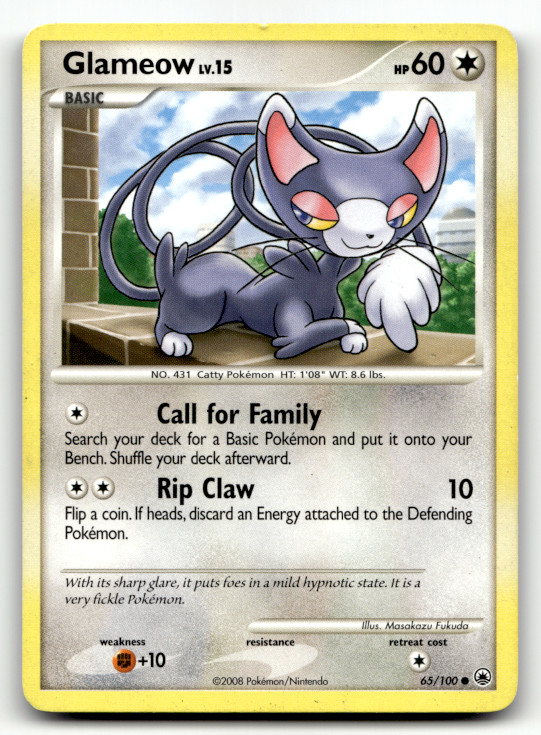 Glameow 65/100 Normal Common Majestic Dawn LP