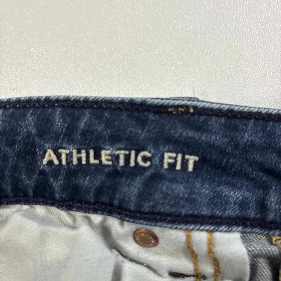 American Eagle Athletic Fit AirFlex Stretch Denim Blue Jeans Mens Sz 34 x 32 - Image 4 of 4