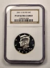 2001-S Silver Kennedy Half Dollar 50c NGC PF69 ULTRA CAMEO... GORGEOUS COIN!!!
