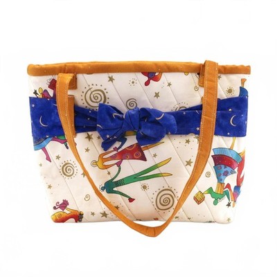 Fu Fu Designs by Valory Quilted Tote Bag with Bow