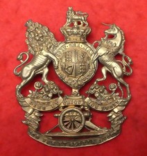 Original Victorian Royal Artillery helmet plate