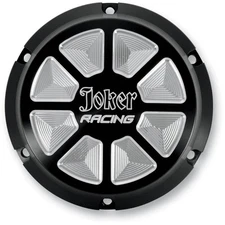 Joker Machine Joker Racing Black Anodized Derby Covers - 10-692B