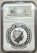 2010 P Australia SILVER 1oz Dollar  Kookaburra  NGC MS-70