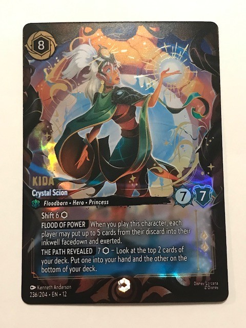 Disney Lorcana Kida Crystal Scion Enchanted 236/204 Wilds Unknown NM Holo Rare
