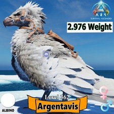 Ark Survival Ascended PC/PS5/XBOX PVE Albino ARGENTAVIS 2976 Weight TOP STATS