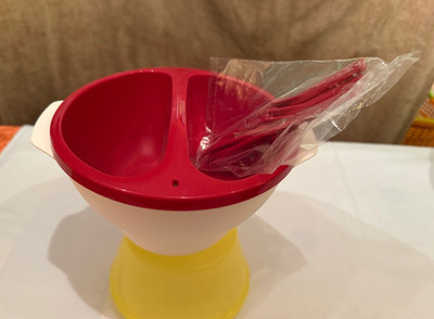 Tupperware_ Allegra Mirco Servierer Schokofondue mit Pickern _Ausstellungsstück
