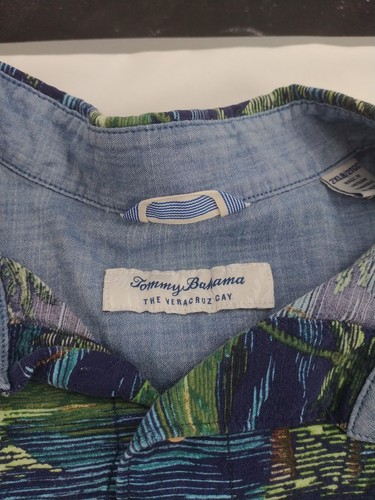 Tommy Bahama Mens The Veracruz Cay Palm Tree Printed Shirt Size 2XL #AC04 - Picture 2 of 5