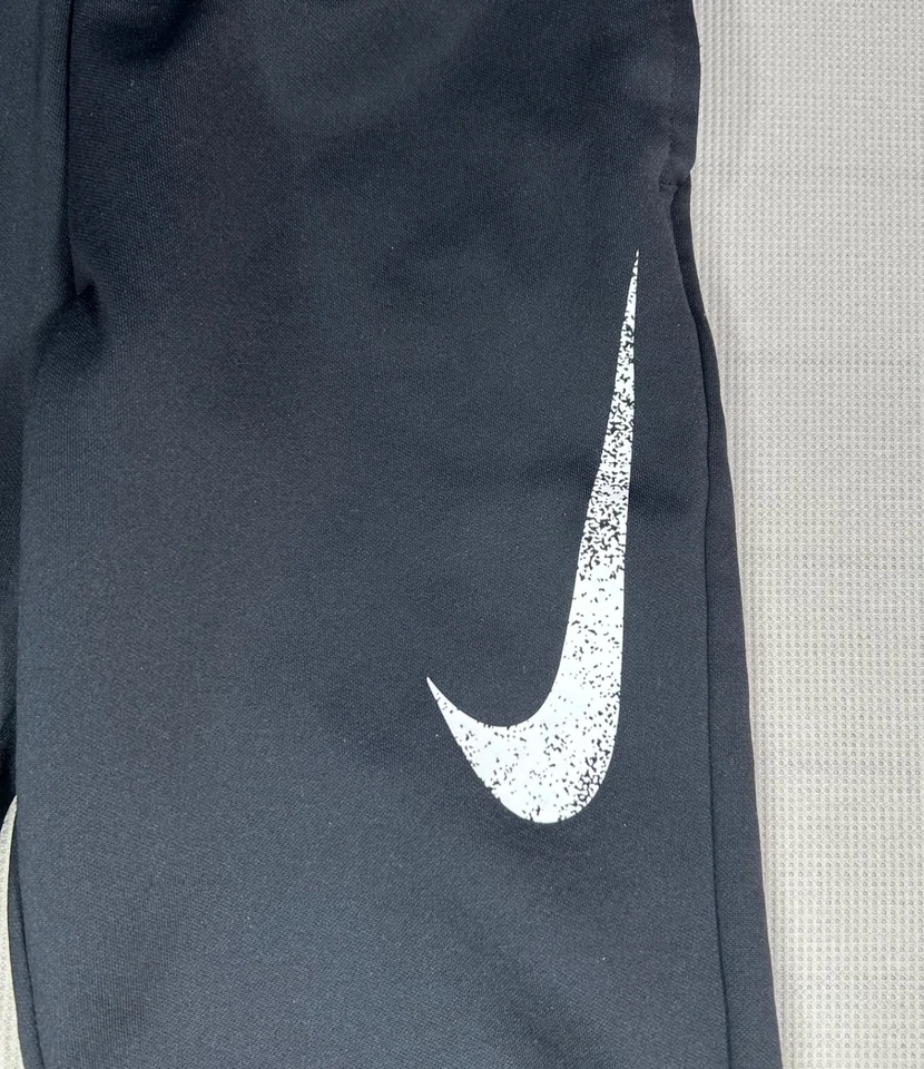 Nike Athletic Sweats Boy's Size Small Black With White Nike Logo - Image 2 of 4