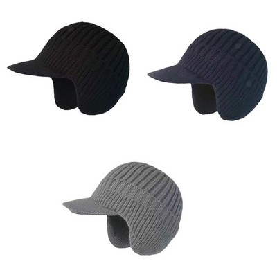 Winddichte Wintermütze aus Strick für kaltes Wetter, für Damen und Herren,