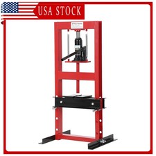Hydraulic Shop Press 6t13000lbs H-frame Adjustable Height With Movable Plates