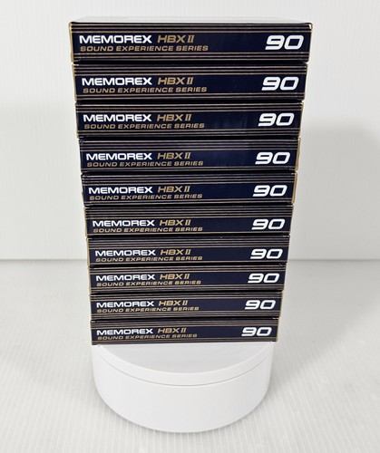 10 Memorex HBX II 90 Audiokassetten Tape, neu versiegelt RAR - Bild 5 von 5