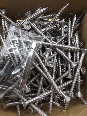 Saber Stainless Steel Deck Screws # 10 X 3'' Star Drive T25 Torx  (QTY 299 - 5lb)
