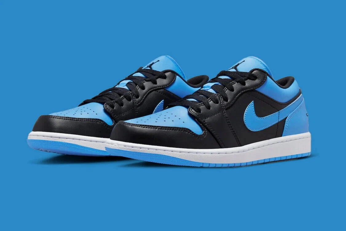 Jordan AIR JORDAN 1 LOW (GS) 'University Blue' Black/Blue -  BLACK/BLACK-UNIVERSITY BLUE-WHITE