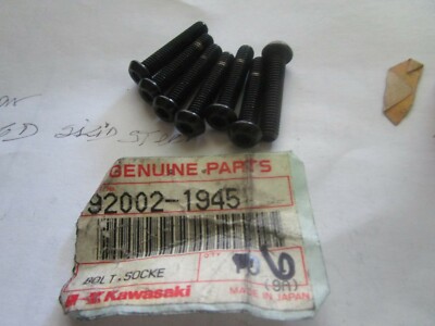 NOS 1988-1992 Kawasaki ZX600 Ninja 600R Socket Bolts Qty7 92002