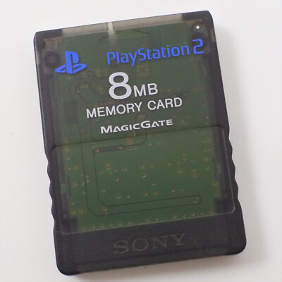 MEMORY CARD ZEN Black SCPH-10020 8MB Sony Playstation 2 Official
