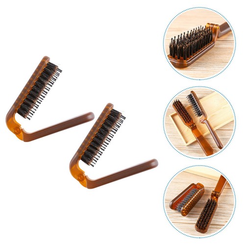 2 Pcs Reisekamm Mann Klappe Haarbürste Reisehaarbürste Zusammenklappbar - Bild 10 von 12